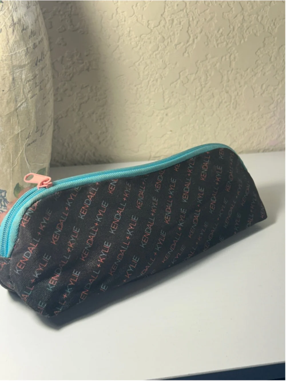 Kendall + Kylie Black and Blue Pencil Case, One Size